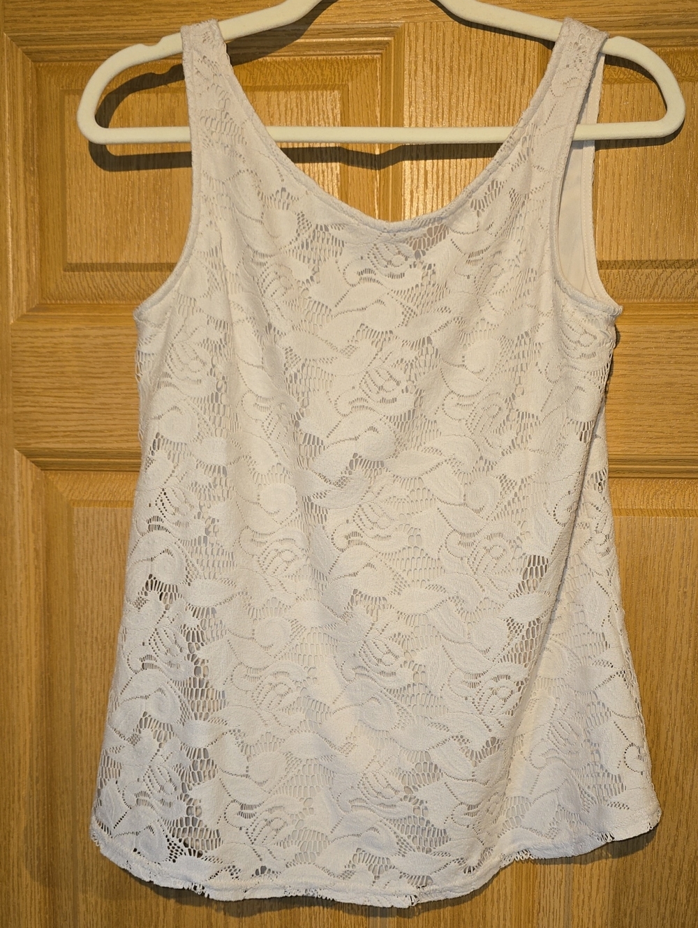 Zara White Lace Tank Top